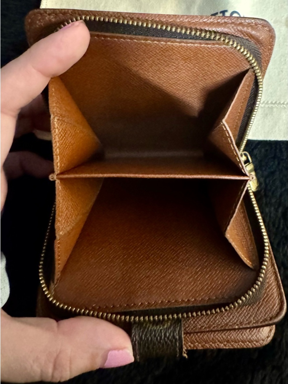 Louis Vuitton Monogram Canvas Small Wallet in Brown and Gold unisex - Picture 6 of 9